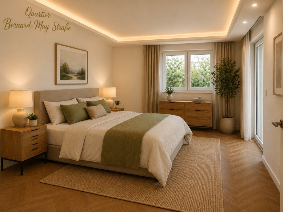Schlafzimmer Erdgeschosswohnung Wiesbaden